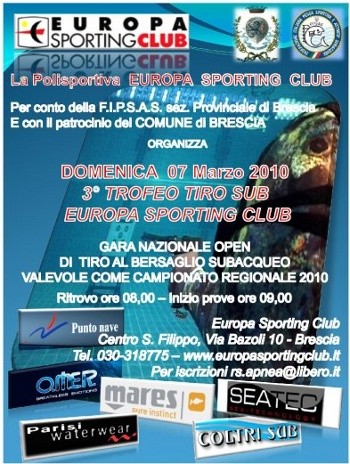 3° Trofeo Tiro Sub Europa Sporting Club