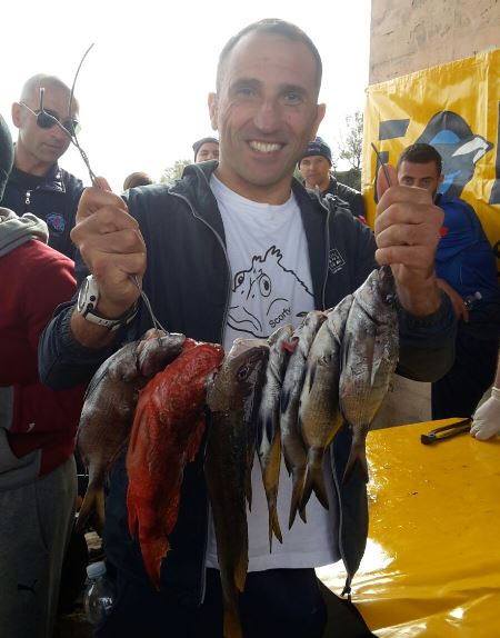 La Mantia con il suo carniere
