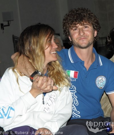 Alessia Zecchini e Vincenzo Ferri all'ultima DugonCup (foto S. Rubera - apnea Magazine)