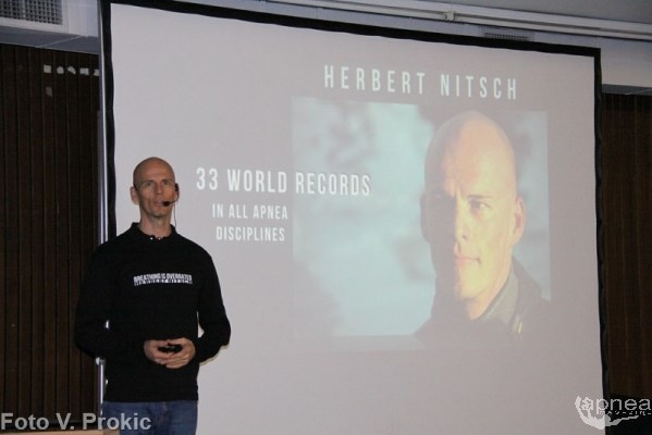Herbert Nitsch protagonista indiscusso alla Deepex (foto V. Prokic)