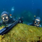 Il campo gara dell’Assoluto di Pesca in Apnea a Coppie