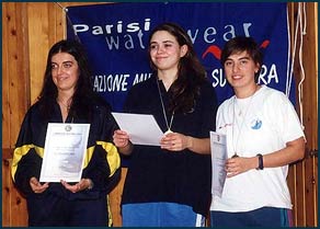 Podio Precisione Femminile Paola Violi, Linda Vacondio, Emanuela Damiotti