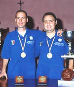 APS Mimmo Arena Palmi Circolo Campione d’Italia 2003 con Fasone e Caccamo