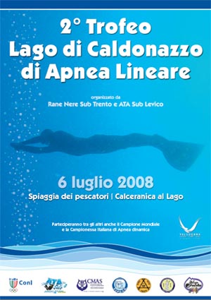 Domenica 6 luglio al Lago di Caldonazzo il II Trofeo di apnea lineare