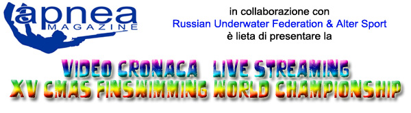Apnea Magazine a San Pietroburgo per i Mondiali Assoluti di nuoto pinnato