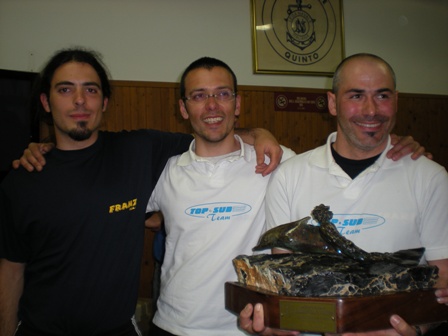Trofeo Regionale Ligure 2009 al Team Arrigo/Nobile/Nobile LNI Sez. Quinto
